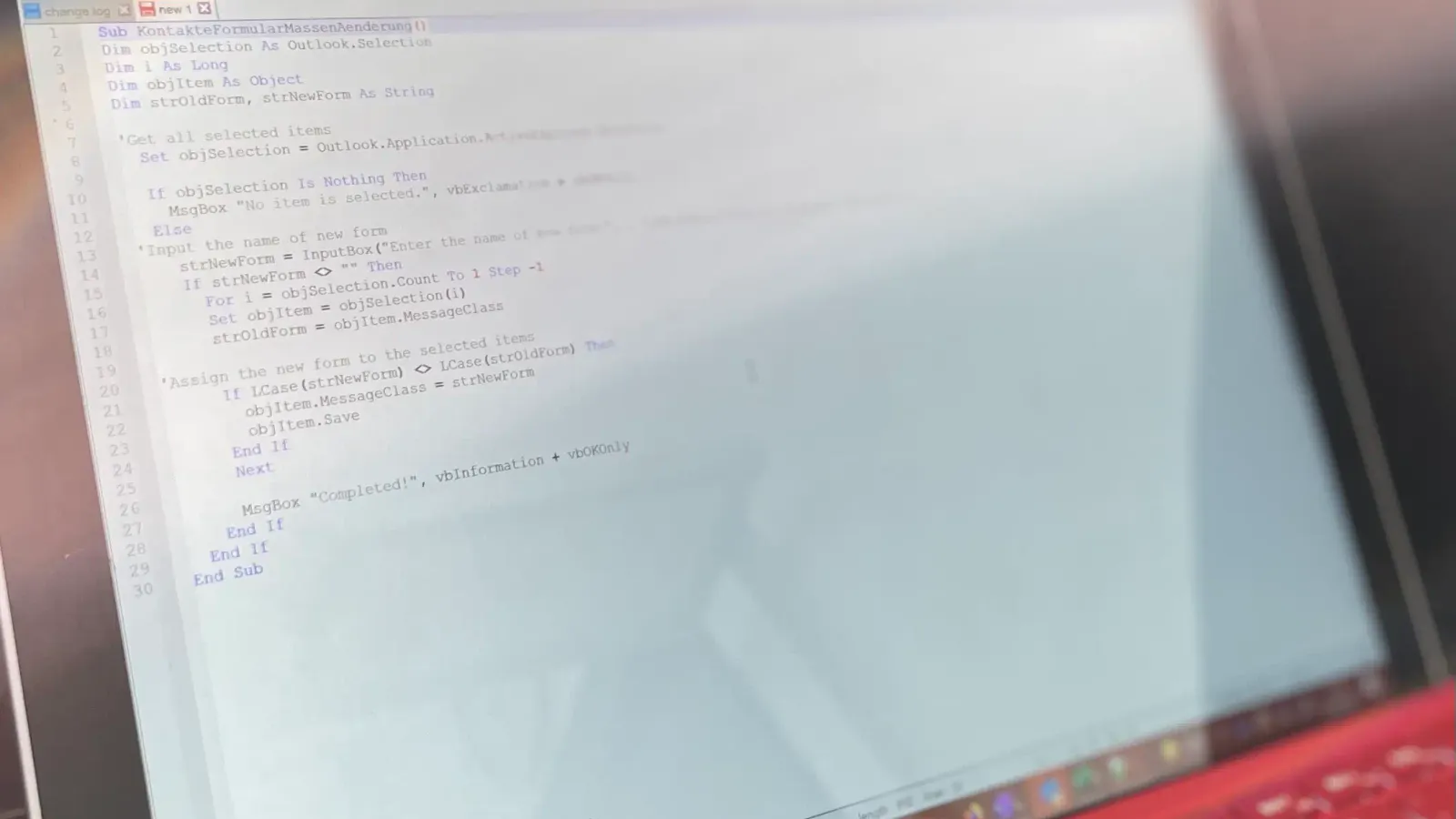 VBA-Makro: Outlook-Kontakte per Massenänderung automatisieren