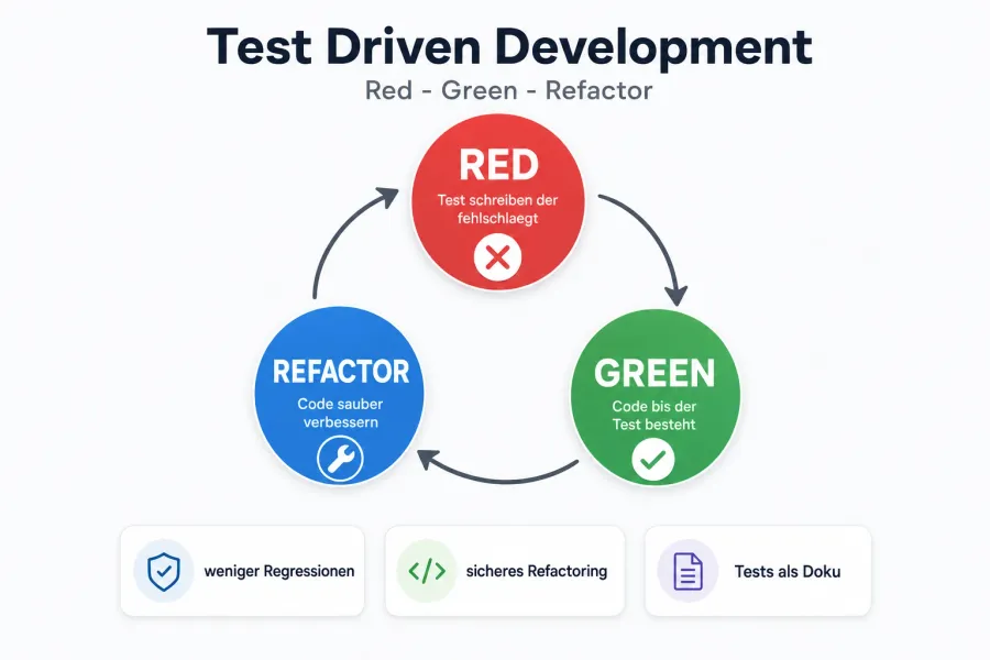 Test Driven Development: erst der Test, dann der Code